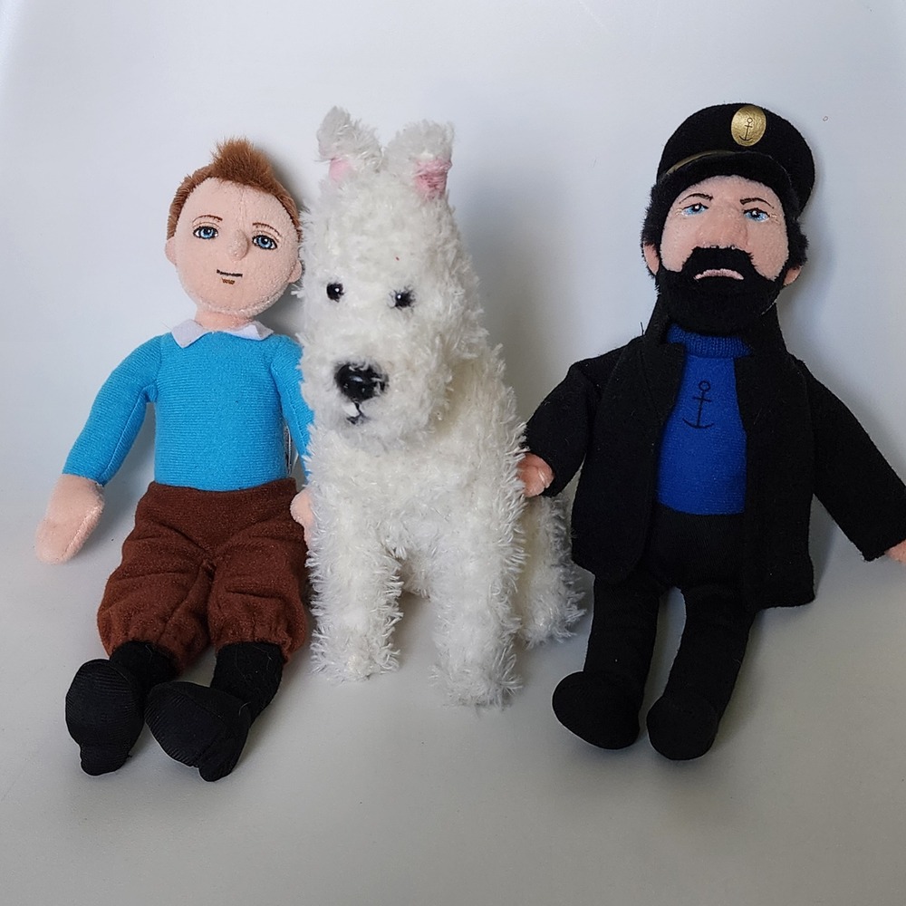 Tintin Snowy Captain Haddock Plush Set Characters TY
Stuffie Beanie Baby 2011